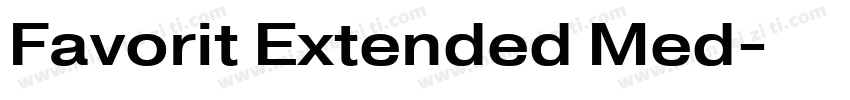 Favorit Extended Med字体转换